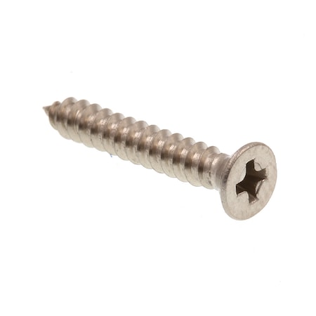 Prime-Line Sheet Metal Screw, Self-Tap, Flat, Phil Dr #4 X 3/4in 18-8 Stainless Steel 25PK 9015995